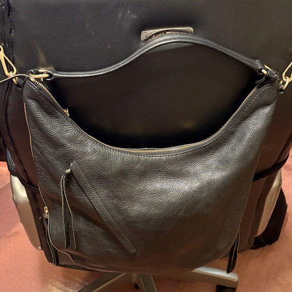 Vince Camuto Black Leather Hobo Bag - Picture 5 of 5